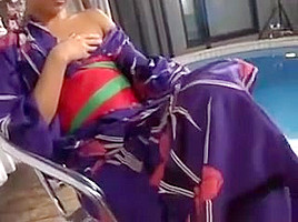 Luna Mikami Puts Vibrator On Tits And Shaved Crack Under