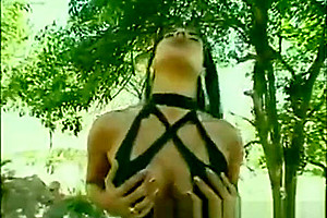Luscious girls receive pokeed Outdoor