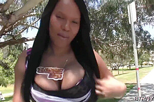 Lusty Brunette Ts Delighting Lad With Fellatio