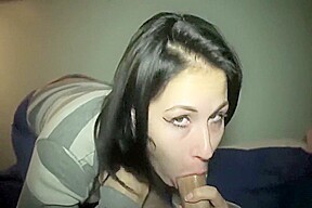 MILF In Jeans Sucks Hard Dick