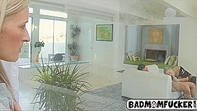 MILF joined the young couple having sex