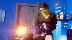MILF teacher shows a porn movie in class and fucks a student 18+