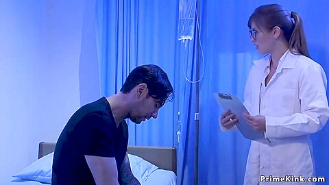 Mad Patient Anal Fucks Tied Doctor
