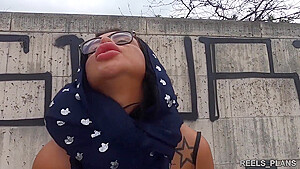 Mar Bella In A Pretty Veiled Arab Girl Gets Fucked Publicly In Anal By 2 Black Guys To Go To