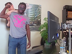 Maskurbate Masked Ebony Hunk With His BBC