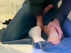Massaging Whipping Tickling & Cumming On Tiny Soft Feet