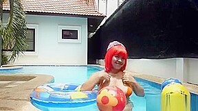 Masturbation Asian Babe On The Backyard