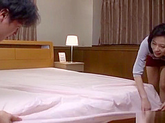 Mature Japanese babe enjoys a hot wild fuck
