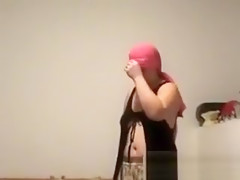 Mature Woman Stripping And Masturbating