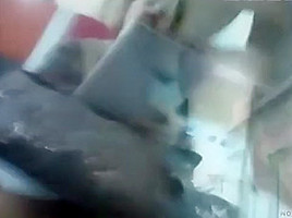 Mature upskirt on train