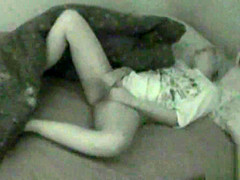 Midnight Masturbation Session Caught on