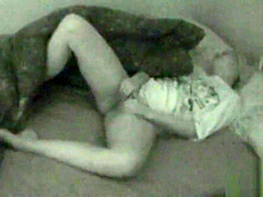 Midnight Masturbation Session Caught on
