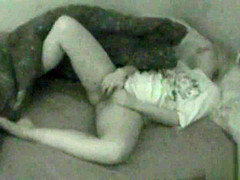 Midnight Masturbation Session Caught on