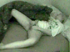 Midnight Masturbation Session Caught on