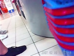 Milf ass in leggings at mall