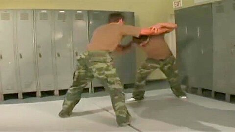 Military Locker Room Wrestling