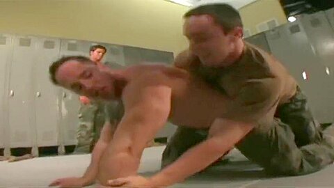 Military Locker Room Wrestling