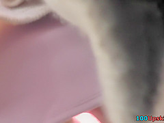 Mini skirt on gal's skinny butt in accidental upskirt