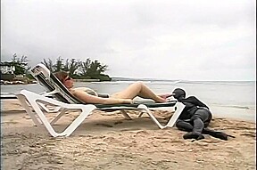 Mistress Makes Her Leather Slave Service Her