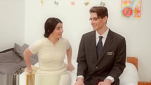Mormon amateur gets cum
