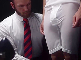 Mormon elder watches as a young mormon takes it in the ass