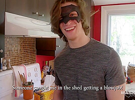 Muscle Hunk Jerks His Meat During A Party - Jake