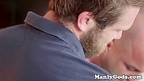 Muscular gay hunks fucking and masturbating