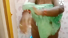 My Dear Desi Tamil Wife Beautiful Bathing Video Clear Audio 100