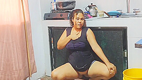 My Perverted Stepfather Likes How I Clean The Kitchen Because He Likes My Ass