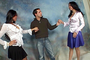 My Threesome With 2 Sexy Shemale Doing Everything #1