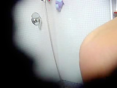 My cute ### masturbating with jet water