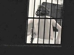 My dark haired brunette neighbor July has wonderful big tits