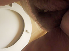 My hairy pussy pee in showers toilets bathrooms