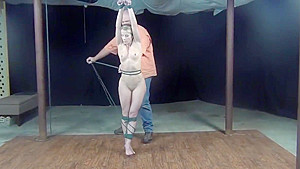 Naked Fit MILF Strung Up