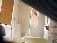 Naked blonde fresh out of a shower