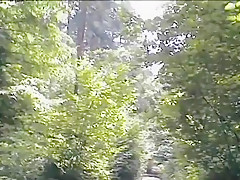 Naked small penis in the woods