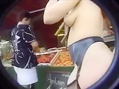 Naked walk in the street