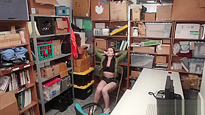 Nasty brunette babe busted by a perverted policeman