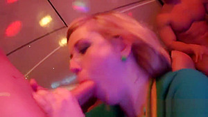 Nasty cuties get fully foolish and undressed at hardcore party