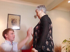 Naughty Granny Fucking And Sucking Her Toy Boy - MatureNL