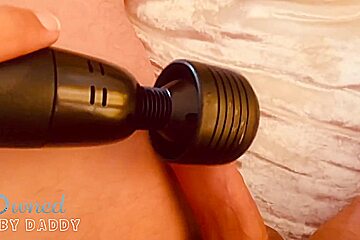 Naughty Puppy Sub Cums Hard And Floods The Bed By Squirting Before Step daddy Says Shes Allowed To