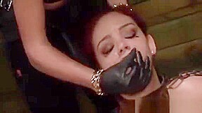 Naughty Slavery Vixen Deepthroats A Strapon Dildo