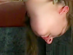 Naughty amateur movie scene with girl enduring pussy stimulation