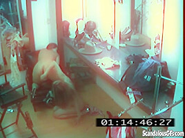 Naughty lesbian strippers caught on tape