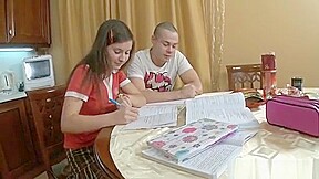 Nerdy Beauty Likes Studying As Well As Good Sex Session