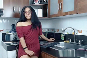 Nerdy ladyboy Flashing large wang And butthole
