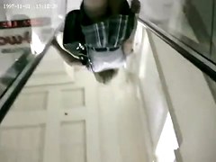 Nice legs on the escalator