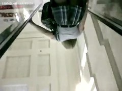 Nice legs on the escalator