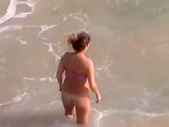 Nice thong of girl at PR beach