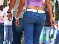 Non-nude street video of an insanely sexy girl